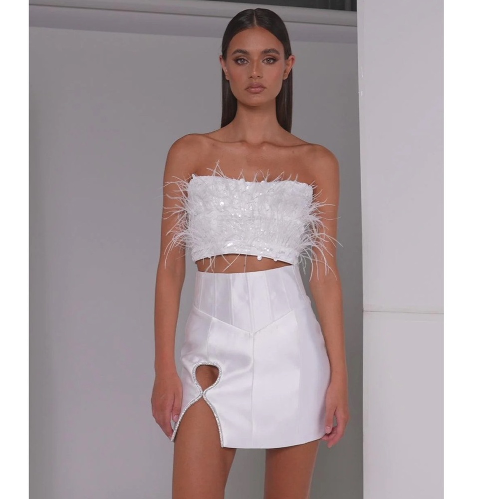 Eliya the label heather top and Simone skirt NWT